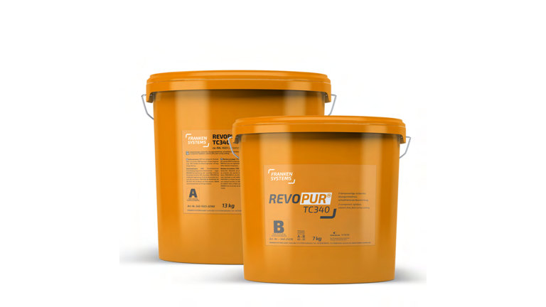 Zwei orangene Eimer REVOPUR® TC 340